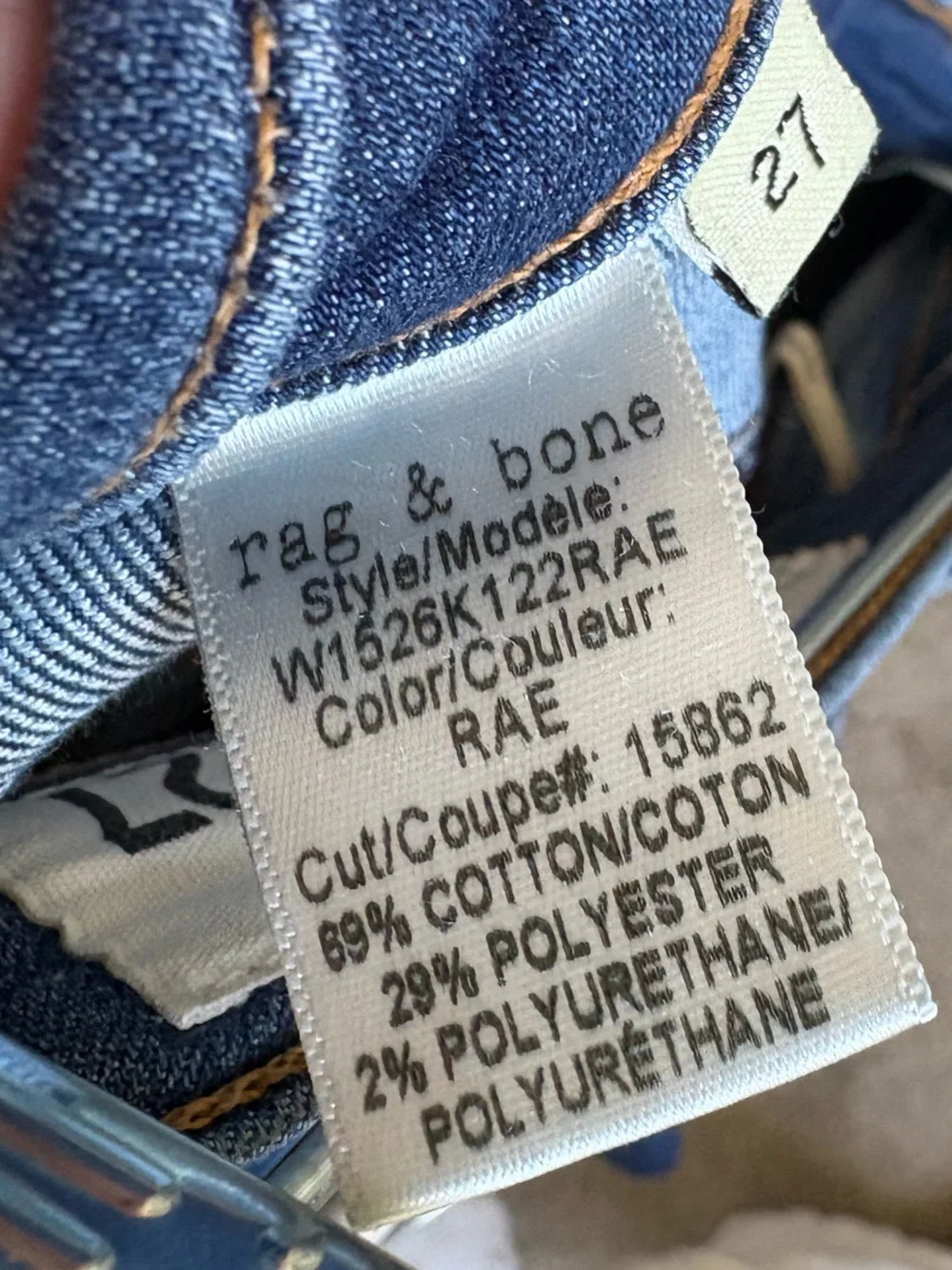 Rag & Bone - Women’s Capri Skinny Jeans -‎ Size 27 - Denim Blue - #15826